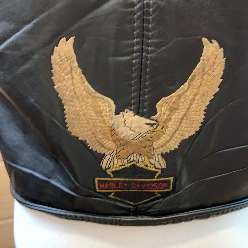 Vintage Harley Davidson Leather Vest